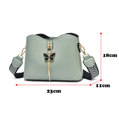 Women Butterfly Tassel Messenger Bag Crossbody Tote Shoulder Bag