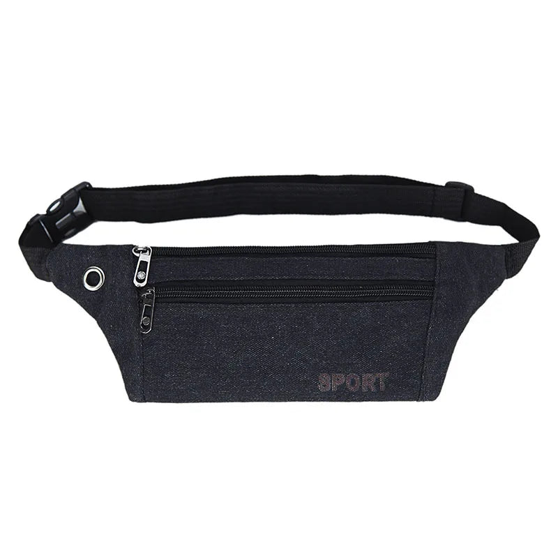 Retro Sport Waist Pack Fanny Wallet Belt Bag Waterproof Pouch