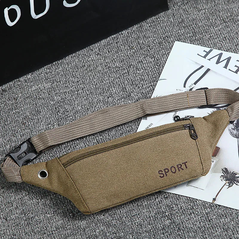 Retro Sport Waist Pack Fanny Wallet Belt Bag Waterproof Pouch