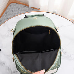 Women's PU Leather Backpack Schoolbag Girls Shoulder Bag