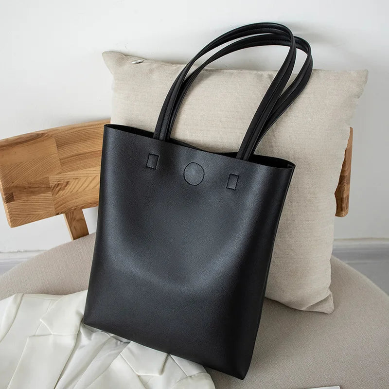 Large Capacity Women's Crossbody Bag Pu Shopper Handbag
