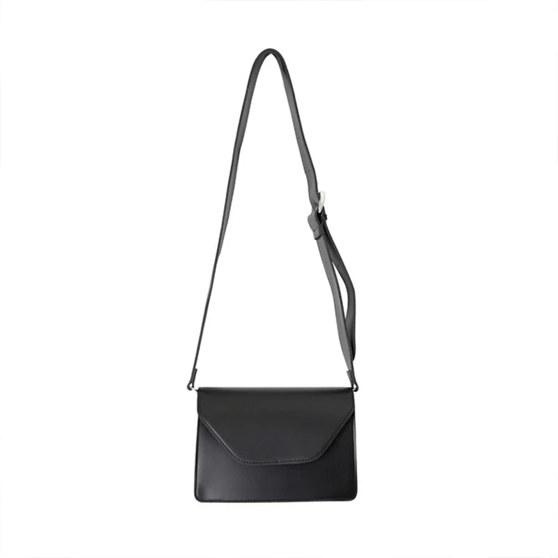Women's Crossbody Bags Retro Wide Strap Small Square Lady Shoulder Bags