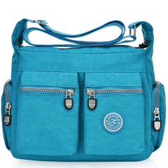 Waterproof Shoulder Cross Body Bags Zipper Nylon Cross Travel Women's Messenger