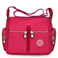 Waterproof Shoulder Cross Body Bags Zipper Nylon Cross Travel Women's Messenger
