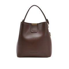 Women's Bucket Crossbody Bags Solid PU Leather Handbags