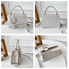 Women's Sweet Shoulder Bag Small Square Textured Handbag