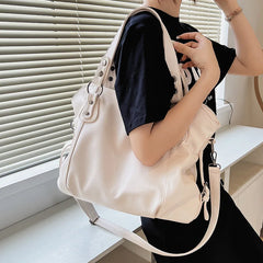 Women's Large-capacity Shoulder Bag Messenger Bag Casual Tote Bucket Bag