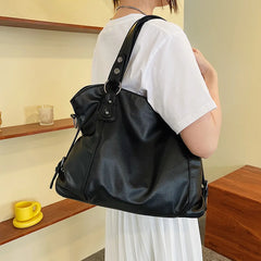 Women's Large-capacity Shoulder Bag Messenger Bag Casual Tote Bucket Bag