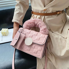 Women's Crossbody Bags Casual Travel Handbags Totes With Plush Handle
