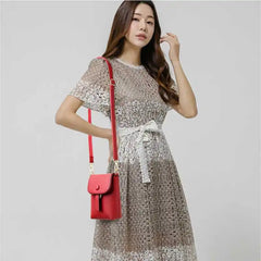 Women's PU Leather Phone Bag Shoulder Messenger Bag