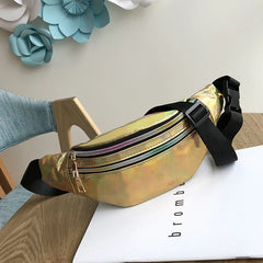 Women's Rock and Roll Flashing Lattice Waist Pack