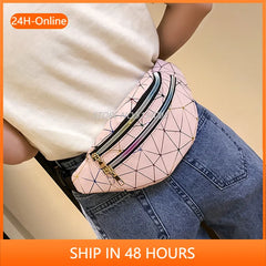 Women's Rock and Roll Flashing Lattice Waist Pack