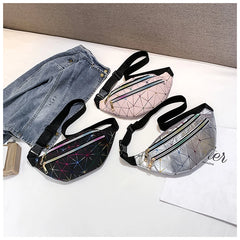 Women's Rock and Roll Flashing Lattice Waist Pack