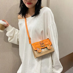 Graffiti Shoulder Bag PU Leather Messenger Bag