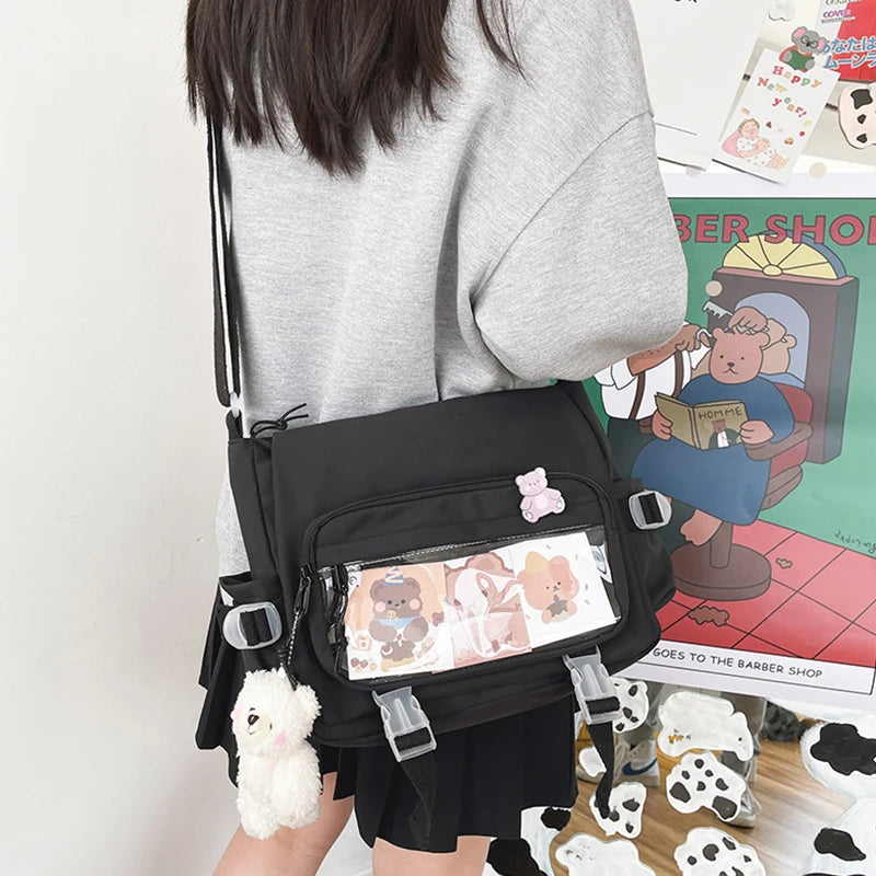 Women's Messenger Bags Style Backpack College Large Capacity Crossbody Bags