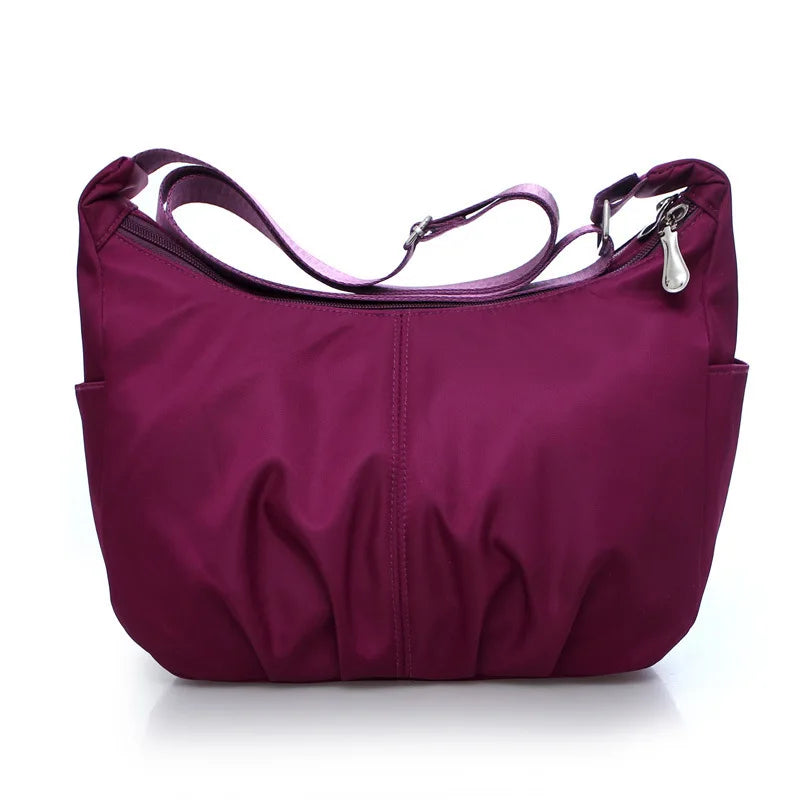 Women's Waterproof Nylon Shoulder Bags Large Capacity Handbag