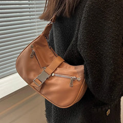 Women's Nylon Shoulder Bag Red Messenger Bag