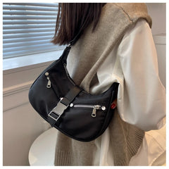 Women's Nylon Shoulder Bag Red Messenger Bag