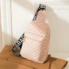Women's Printed Chest Bag Waist Bag Messenger Shoulder Handbag