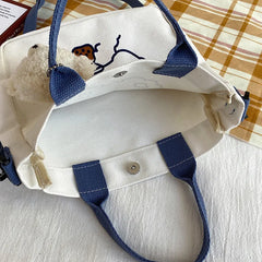 Canvas Shoulder Bag Women's Tote Shopper Bag Handbags