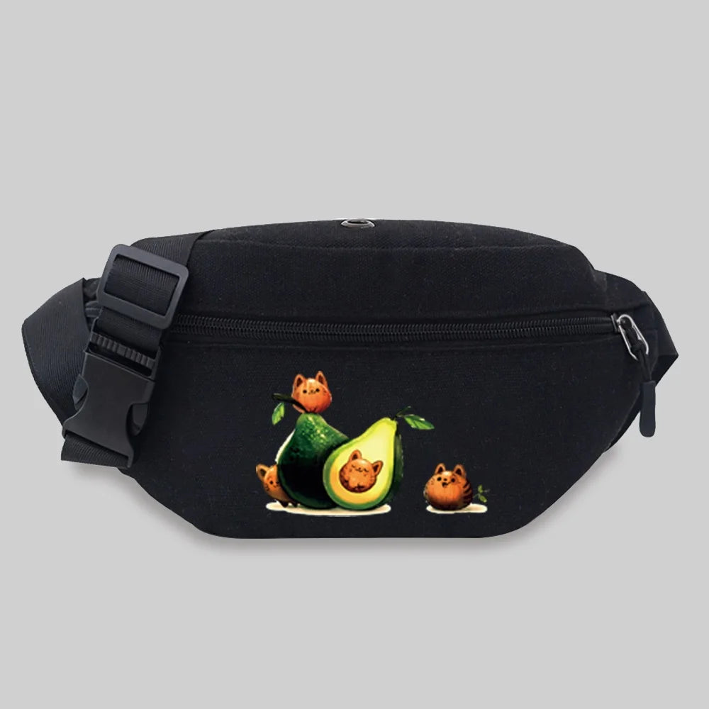 Avocado Series Waist Bag Chest Messenger Outdoor Sport Crossbody