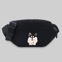 Dog Series Waist Bag Crossbody Phone Purses Outdoor Sport Messenger