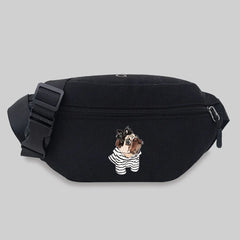 Dog Series Waist Bag Crossbody Phone Purses Outdoor Sport Messenger