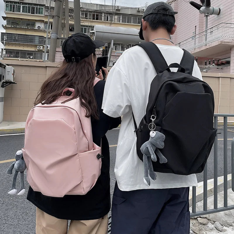 Waterproof Nylon Schoolbag Large Capacity Travel Backpack