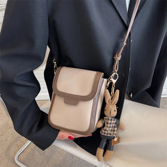 Retro Buckle Flip Phone Messenger Bag Wallet Ladies Small Bag