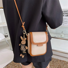 Women's Retro Buckle Messenger Bag Wallet, Small Pu Leather Purse