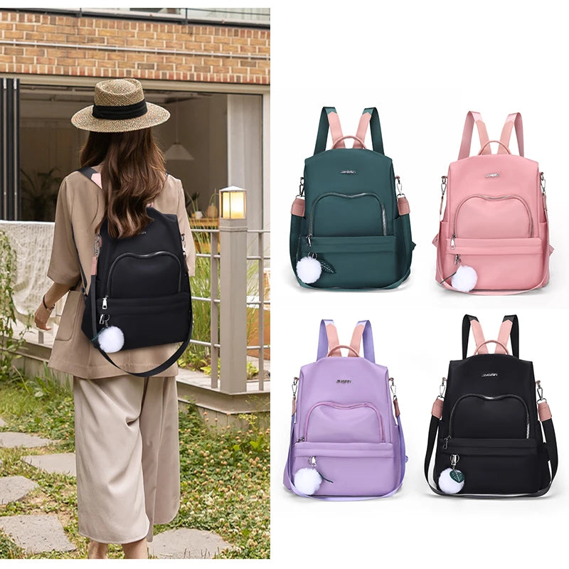 Youth Backpack High Oxford Cloth Lightweight Ladies Backpack Travel Backpack