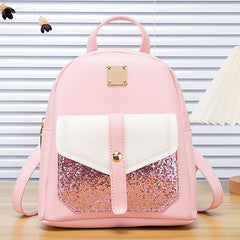 Soft Leather Women's Backpack Large Capacity Student Bag