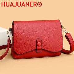 Soft PU Shoulder Bag Women's High Capacity Messenger Bag