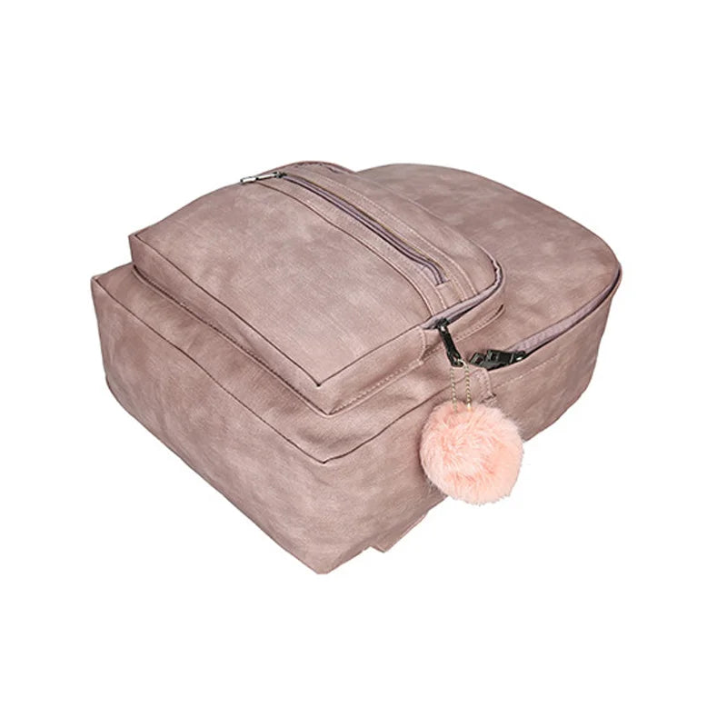 Women's PU Leather Backpack for Girls Travel Bagpack Y205