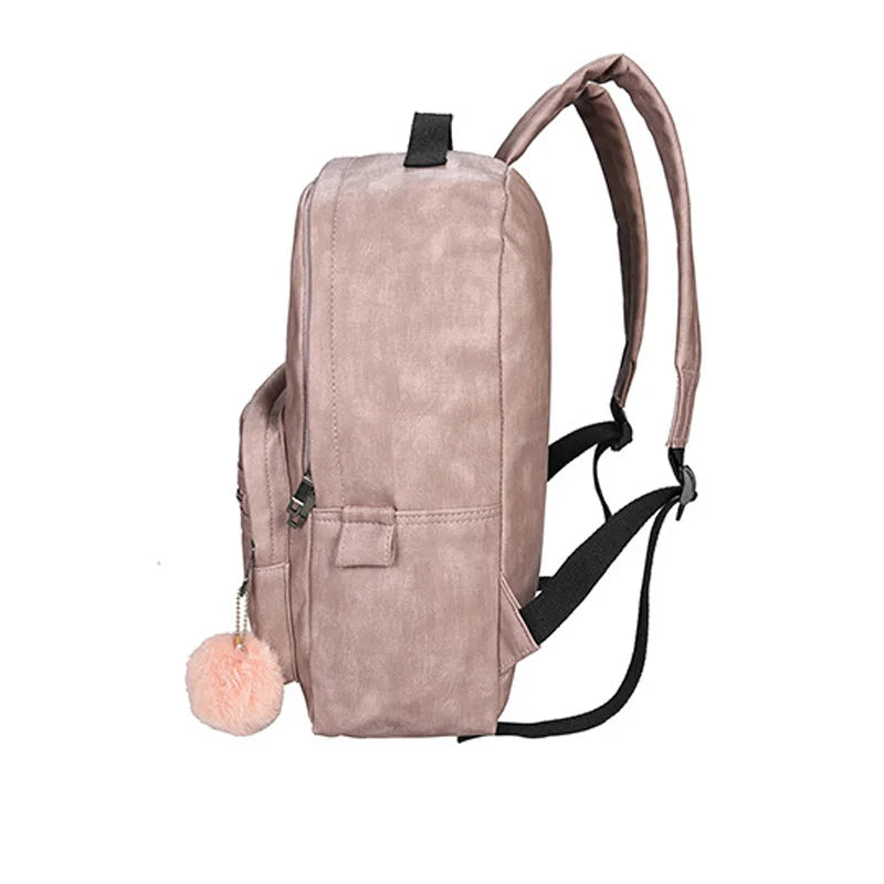 Women's PU Leather Backpack for Girls Travel Bagpack Y205