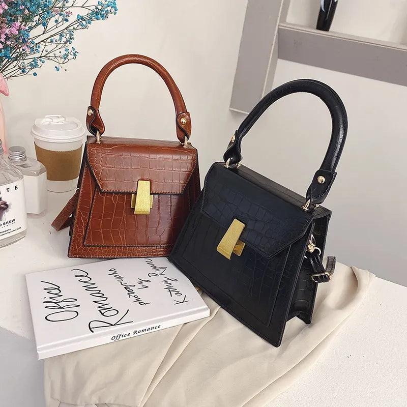 Women's Crocodile Pattern Shoulder Bag
