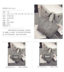Ladies PU Leather Solid Shoulder Bag Women Bag Handbag Big Bag