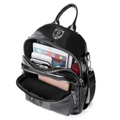 Ladies Large Capacity PU Leather Backpack