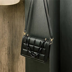 Embossed Flap Crossbody Bag Women's Mini Handbag Purse