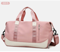 Women's Portable Travel Bag Wet Dry Separation Large Capacity Yoga Fitness Bag