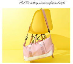Women's Portable Travel Bag Wet Dry Separation Large Capacity Yoga Fitness Bag