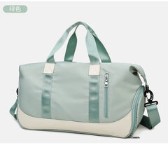 Women's Portable Travel Bag Wet Dry Separation Large Capacity Yoga Fitness Bag