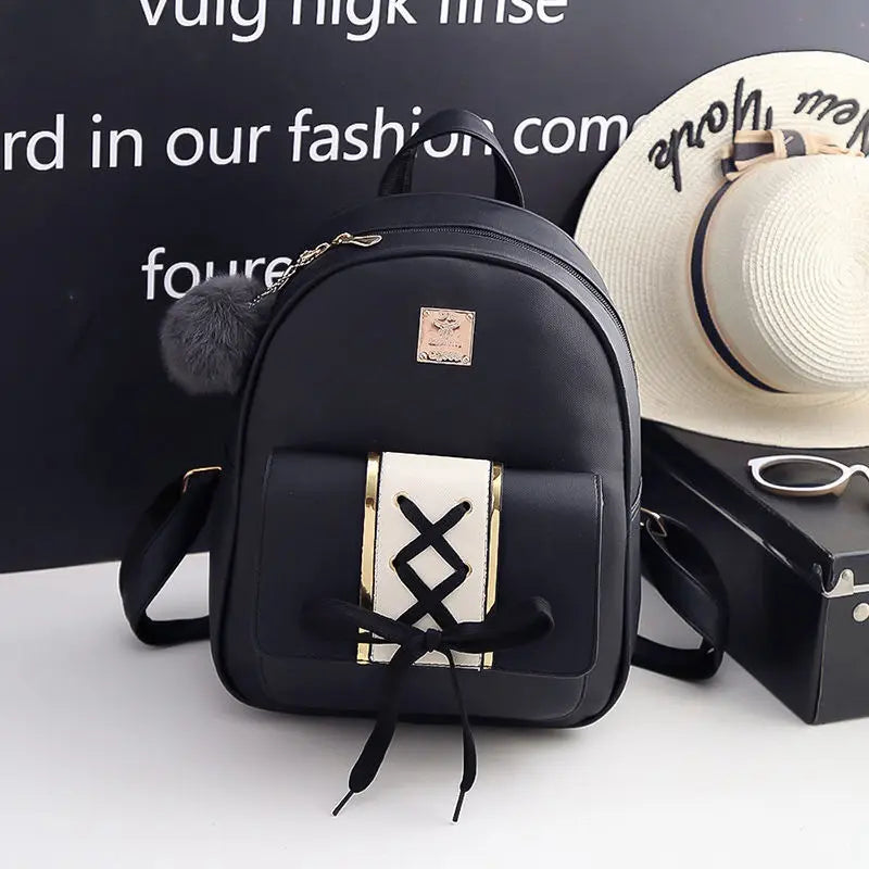 Academic School Bags for Girls Women Students Backpack Shoulder Bag