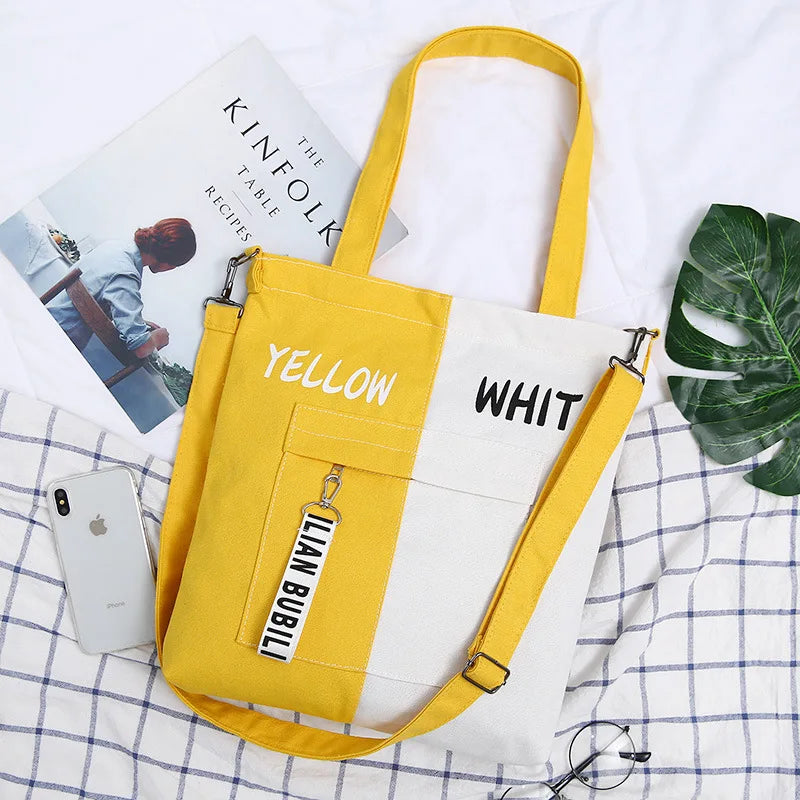 Canvas Shoulder Bag for Women, Stylish and Versatile