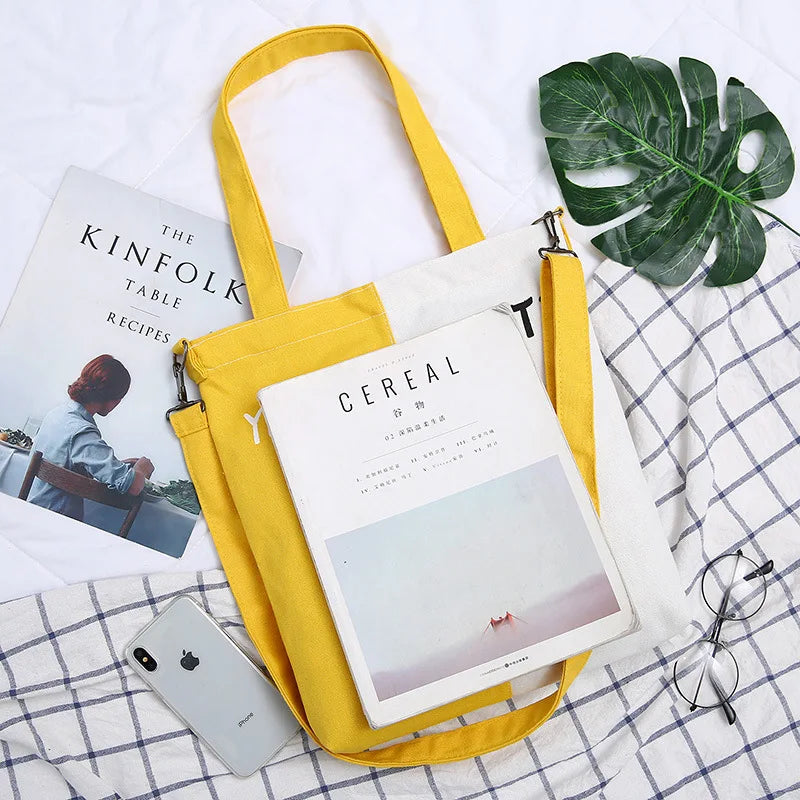 Canvas Shoulder Bag for Women, Stylish and Versatile