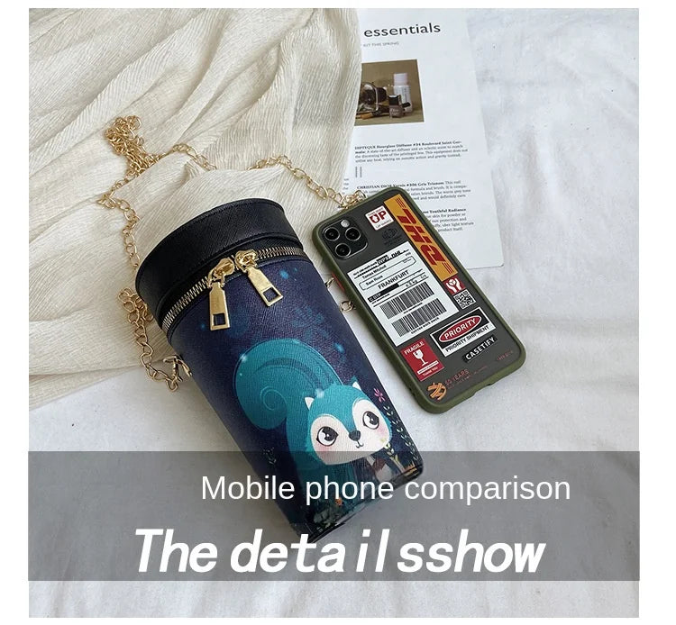 Women's Cartoon Chain Messenger Bag Mini Shoulder Bag