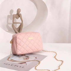 Embroidered Square Bag Chain Messenger Bag Small Shoulder All-Match Wallet