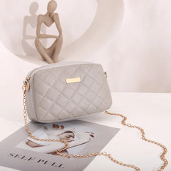 Embroidered Square Bag Chain Messenger Bag Small Shoulder All-Match Wallet