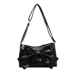 Girl Small Square Bag with Sweet Bow Cross-Body Shoulder Bag