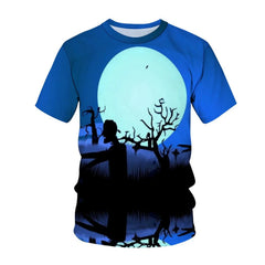Halloween 3D Print Men's Short Sleeve T-Shirt